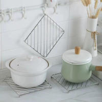 Juego De Tapetes Para Vinos De Acero Inoxidable Reforzado Aislante De Calor Para Mesa De Cocina Soporte Para Olla Relleno De Enfriamiento - details 3