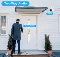 Unilook Camara de Vigilancia 2K con Bateria para Exteriores o Interiores, Camara IP WiFi 100% Inalambrica de 4MP, Vision Nocturna en Color con Foco, Memoria SD/Nube, Sensor de Movimiento PIR, Audio de 2 Vias, WiFi de 2,4 GHz, Push. Color Blanco - details 4