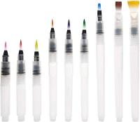 Set De 9 Pinceles De Tapa Con Caja De Almacenamiento Cerdas De Nylon Para Lápices De Acuarela Y Colores Solubles En Agua - details 4