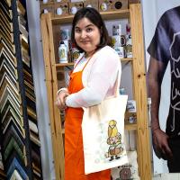 YOSIQUESE Bolsa de tela | Modelo: 'a la chica mas yeyé' | Productos y regalos solidarios hechos por personas con discapacidad - details 1