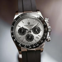 Reloj De Cuarzo PAGANI DESIGN Para Hombre Reloj De Pulsera Deportivo De Lujo Automático Con Fecha Impermeable Y Cronógrafo Dorado - details 22
