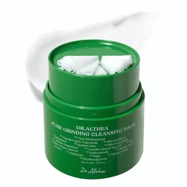Dr. Althea Pure Grinding Cleansing Balm 50ml – Bálsamo Desmaquillante Suave | Limpieza Profunda e Hidratación sin Residuos Grasos Skin Care coreano ,Cosmética coreana Piel sensible Limpieza facial Cosmética Vegana NOVEDAD - 1