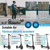 2 Piezas Neumático sólido de 8.5 pulgadas para Patinete Electrico Rueda de 8,5 Pulgadas, Rueda de Repuesto Antipinchazo, Neumáticos de Reemplazo delantero/trasero Compatible con Xiaomi M365 y PRO, Ducati, Lexgo, Vivobike, (Rojo) - details 1