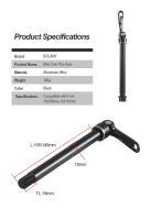 BOLANY Juego De Eje Transversal De Aluminio Para Bicicleta De Montaña Quick Release Compatible Con Hubs Boost 15x100/110mm - details 1
