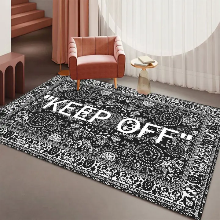 Alfombra No Esmerilada Antideslizante Absorbente De Agua Resistente a Manchas Para Sala De Estar Dormitorio Decoración Del Hogar Moderna Polyester 100% - 1