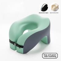 Almohada De Viaje En Forma De U De Espuma De Memoria Soporte Cervical Para Descanso Del Cuello Almohada Portátil VRZONE - details 4