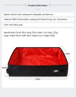 Caja De Arena Para Gatos Plegable Portátil Y Impermeable Para Viajes Al Aire Libre Olla De Inodoro Para Mascotas Perros Y Gatos Suministros De Mascotas - details 0