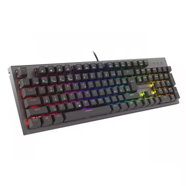 GAMING KEYBOARD GENESIS THOR 303 CZ/SK RGB BACKLIGHT MECHANICAL RED BLACK SWITCH HOT SWA - 1