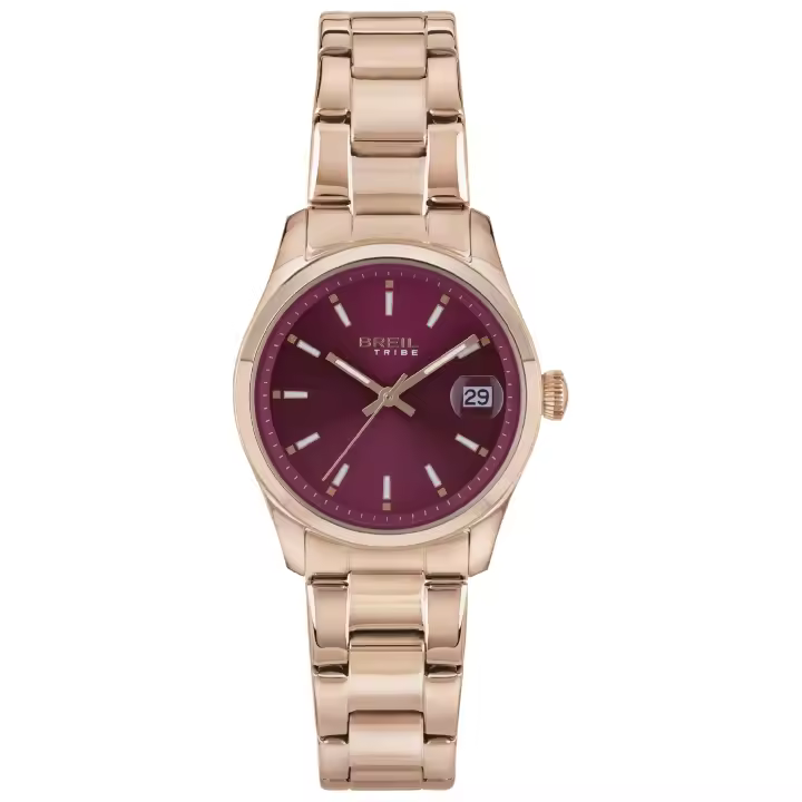 BREIL Classic Elegance - Reloj de Mujer Solo Tiempo Acero Oro Rosado - 1
