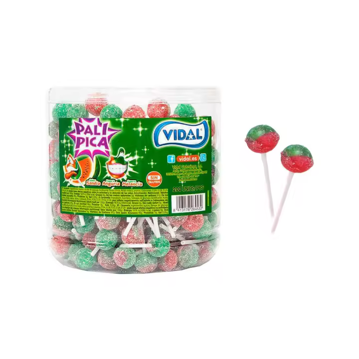 Vidal. Palipica Sandía. Tarro de 200 unidades - 1