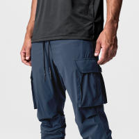 Nuevos Pantalones De Cargo Para Hombre 2024 Multi-Bolsillos Estilo Safari Fitness Y Deporte Pantalones Casuales De Cintura Media - details 9