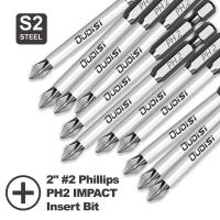 Juego De Puntas De Destornillador Impacto Phillips De Aluminio Y Acero 70mm 3/8/15 Piezas Alta Calidad Para Uso En Oficina Y Hogar Industrial - details 0