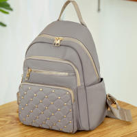Mochila De Moda Para Mujer De Alta Calidad En Nylon Gran Tamaño Para Viajes Escolares Bolsa De Hombro Para Chicas Adolescentes - details 10