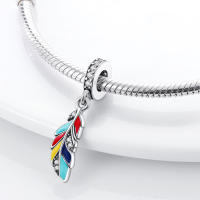 Encanto De Colgante De Árbol De Familia Platinado En Plata Para Pulsera De Bangle Y Collar DIY Regalo Con Doble Vuelo Aéreo - details 195