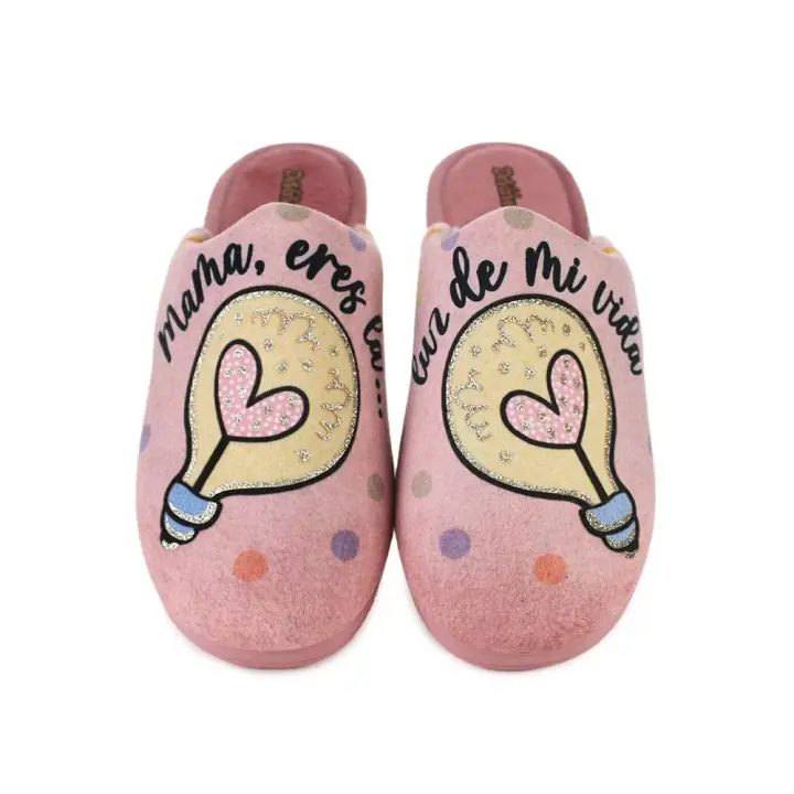 Zapatillas de casa Devalverde 1166 rosa mujer560990013 - 1