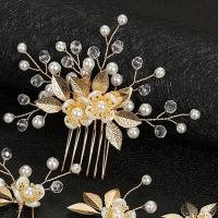 Juego De 5 Accesorios De Cabello De Luxo En Cristal Para Mujer Estilo Romántico Joyería Para Boda Y Fiestas Clip Y Peine - details 2