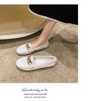 Zapatos De Mujer Otoño Primavera Nuevos Con Cadena Metálica Cuña Baja Punta Redonda Casual Zapatos De Mujer Loafer Para Madres - details 10