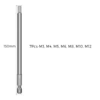 Juego De 7/10Pcs Destornilladores Allen Magnéticos De 1/4" Hex Shank Head Bita De Sobremesa De Acero De Aluminio Para Herramientas De Reparación - details 3