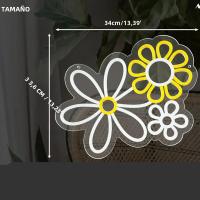Luz Neón LED Neon Flower Para Decoración De Pared Habitación Club Fiesta Regalos De San Valentín Cumpleaños Para Mujer USB Powered - details 1