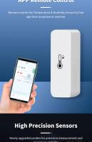 Sensor De Temperatura Y Humedad Zigbee Tuya Para Interior Compatible Con Alexa Google Home Assistant Gateway Zigbee - details 4