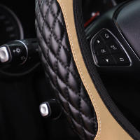 Cubierta De Volante De Coche Artificial De Lobo Suave Y Cómoda Para 14.5-15 Pulgadas Sin Anillo Interior Estilo Estéreo - details 16