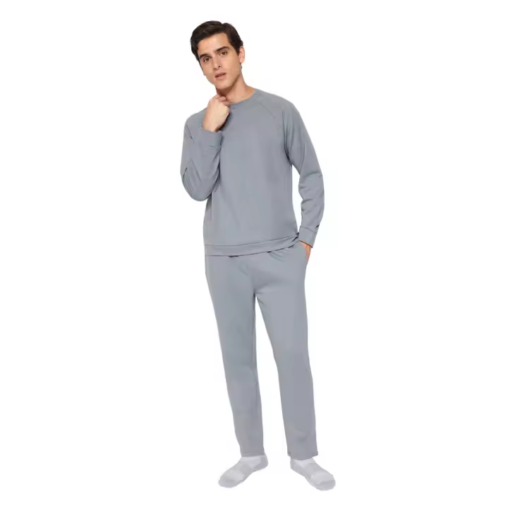 Trendyol Dark Gray Regular Fit Knitted Pajamas Set Tmnaw22Pt0510 - 1