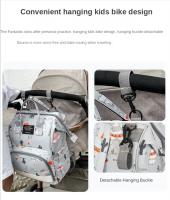 Bolso De Diaper Para Bebé Grande Capacidad Bolsa De Viaje Para Mamá Embarazada Con Asa Para Carrito De Compras Cierre De Cremallera Nylon Resistente Al Agua - details 5