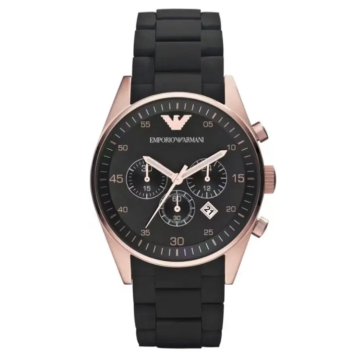Emporio Armani Reloj hombre AR5905, con calendario, Incluye Caja Original, Diámetro: 43MM - 1