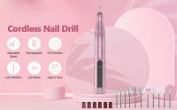 Máquina De Taladro Eléctrica Sin Alambre Para Uñas Con Pantalla LED Dirección Adelante Y Atrás Herramienta De Manicura Para Uñas De Acrílico Set De Manicura - details 1