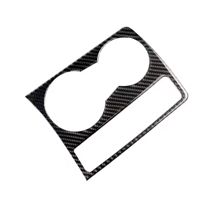 Cubierta De Copo De Nieve Para Consola Central Audi A5 A4 B8 2009-2015 Material De Fibra De Carbono Imitación Adorno Para Interior Del Coche - 1