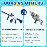 Pistola de agua eléctrica para adultos y niños, juguete de alta presión, Rifle completo automático M416, Juegos de Verano, Playa y piscina - details 1