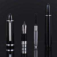 Pluma Fuente JinHao X159 De Acrílico Negro Con Clip De Metal Punta Fina 0.5mm Para Oficina Y Escuela Regalo De Papelería - details 10