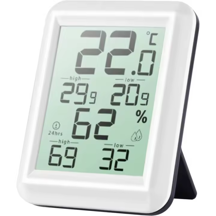 Mini termómetro para interiores, higrómetro para interiores de alta precisión, ℃/℉ conmutable, para detectar humedad y temperatura, indicación de nivel de comodidad - 1