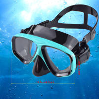 Máscara De Snorkel Antigolpes Con Visera Ajustable Para Natación Y Diving Lentes De Vidrio Templado Y Perno De Silicona Amplio Campo De Visión Cubre Nariz - details 3