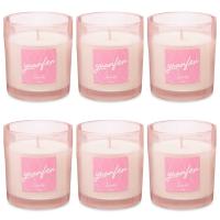 Bellas Extensiones- Acorde Vela Vaso de cristal aroma Peonia 120g (6 unidades), Vela perfumada para el hogar. fragancia hogar fabricado en españa. - details 0