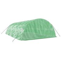 vidaXL Invernadero con Estructura Acero Invernáculo Vivero para Plantas Verde - details 4