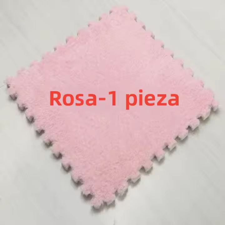 16PCS Alfombra De Piso Interconectada De Espuma De Peluche 30x30cm Alfombra De Moda Suave Para El Hogar Alfombras De Área Cuadradas - 1