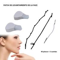 40Pcs Pegatinas De Levantamiento Facial Instantáneo Invisibles Para Cuello Y Doble Mentón V Forma Adhesivos De Maquillaje Elevador De Piel - details 0