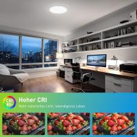 Luz De Techo Moderna LED Redonda En Blanco Neutro Frío Y Cálido 48W 36W 24W 18W Para Dormitorio Pasillo Inodoro Iluminación - details 5