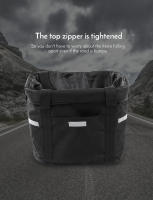 Cesta De Bicicleta Frontal Desmontable Impermeable Porta Mascotas Accesorios De Bicicleta Bolsa De Marco Para Bikepacking - details 8