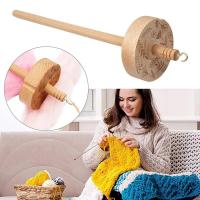 Eje De Madera Para Tejido Herramienta De Artesanía Para Principiantes Accesorios De Costura Hogard Yarn Spin Whorl Carved Hand - details 0