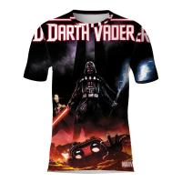 Camiseta Gráfica Star Wars Para Hombres Y Mujeres Darth Vader Y Trasnochadores Estilo Casual Transpirable Para Verano - details 2