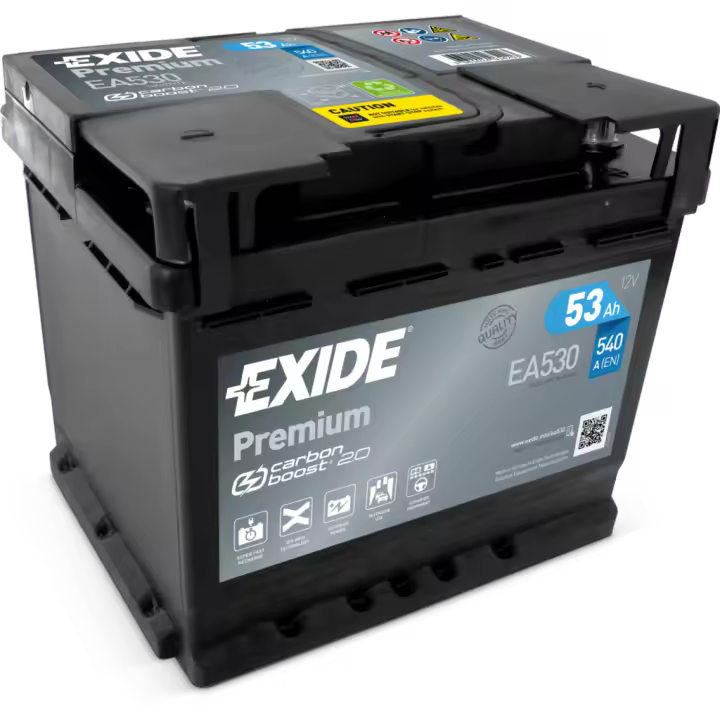 Batería de coche Exide EA530 Premium. 12V - 53Ah/540A (EN) Caja L1 - 1