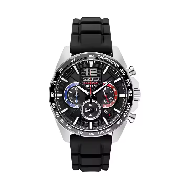 Reloj SEIKO Hombre Neo Sports SSB347P1 - Acero Inoxidable y correa de silicona - Resistente Al Agua 100m - 1