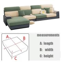 Funda De Sofá Elástica Gruesa En Color Sólido Protector De Muebles Para Sala De Estar Funda De Cojín De Sofá Desmontable - details 4