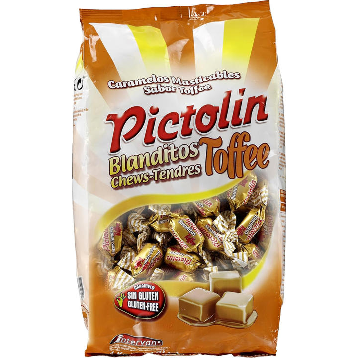Pictolín softitos tofee - toffee flavor chewy candies - 1kg bag