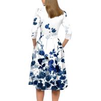 Vestido Para Mujer Traf 2024 De Manga 3/4 Casual Y Elegante Con Bolsillo Y Cierre Trasero Vestido Femenino De Organza Mid-calf Para Todas Las Temporadas - details 22