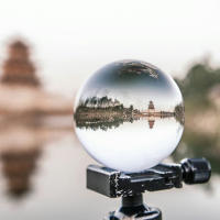 Bola De Cristal Transparente Para Fortuna 1PC Esfera De Cristal Reflector De Vidrio Decorativa Para Viajes Y Fotografía De Boda - details 6