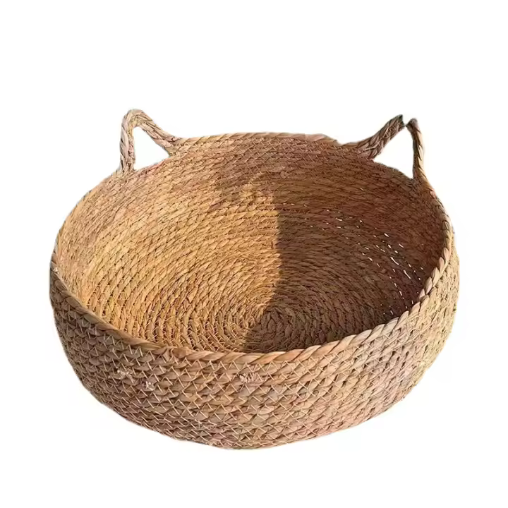 (38cm * 13cm) Nido de paja para Gatos al por mayor para todas las instalaciones, NEST de Gato nuevo extraíble y lavable de ratán, NEST de gato de ratán para Gatos domésticos - 1