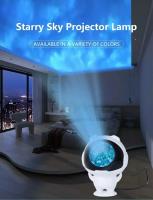 Lámpara De Noche Proyectora Astronauta LED Con Ondas De Agua Regalo Para Amigos Y Niños Válida Para San Valentín Halloween Navidad Decoración De Pared USB Incluido - details 2